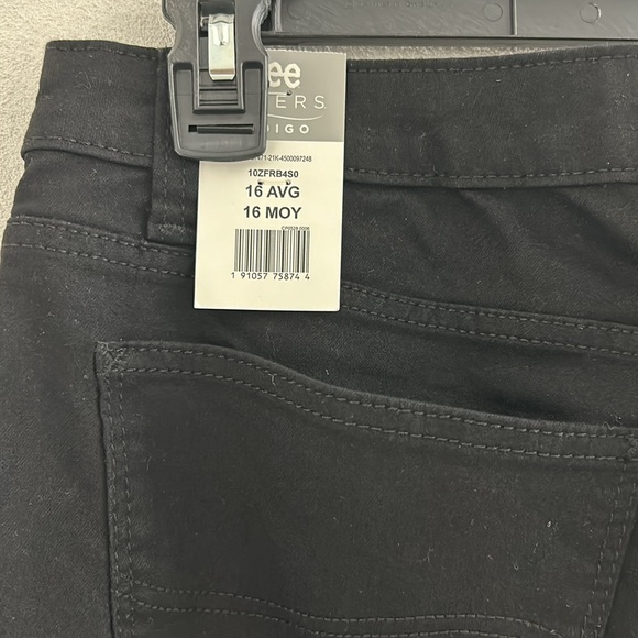 🦋 Lee Riders Black Jeans size 16. New with Tags!! - Picture 6 of 6